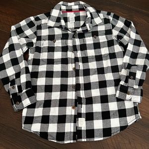 Carters boys buffalo Plaid top